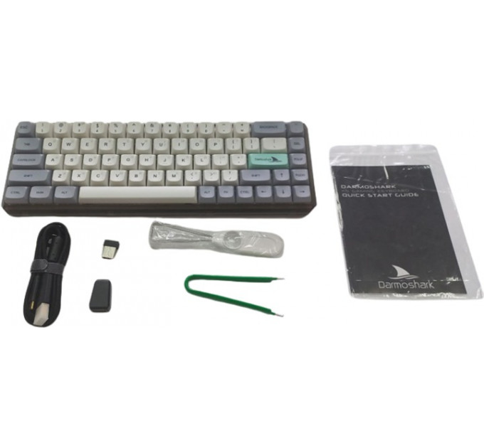 Клавиатура беспроводная Motospeed Darmoshark K5 Gateron Silver Pro Light Gray (dmk5lgspro)
