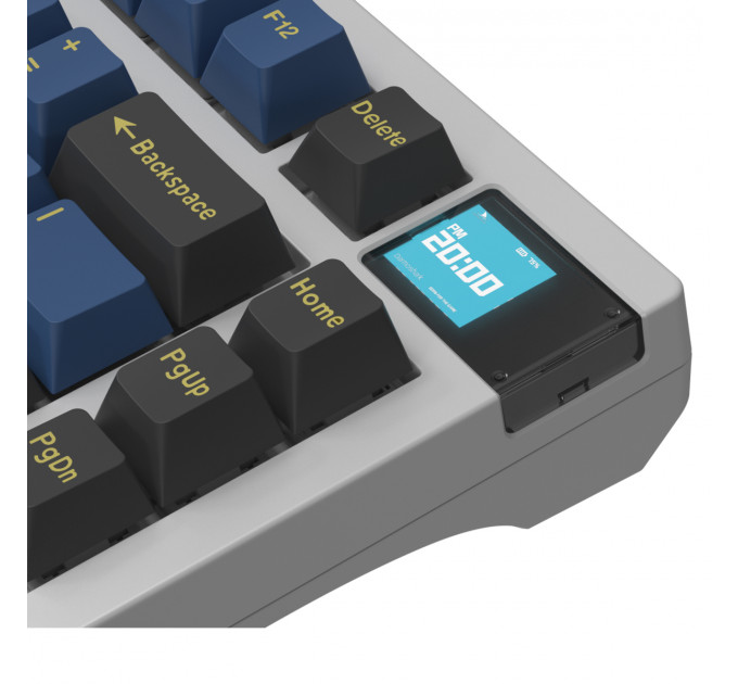 Клавиатура беспроводная Motospeed Darmoshark K8 Gateron Silver Pro Black-Blue (dmk8bgspro)