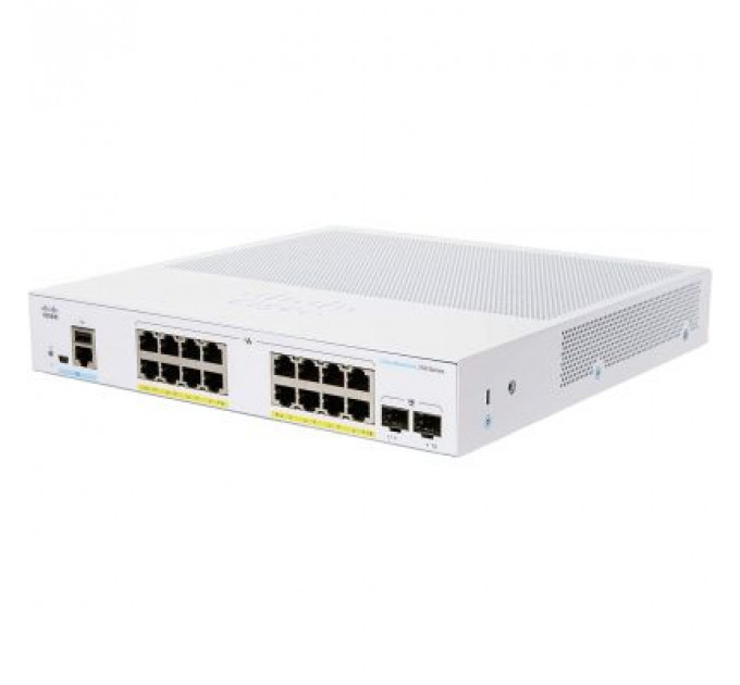 Комутатор мережевий Cisco CBS250-16P-2G-EU