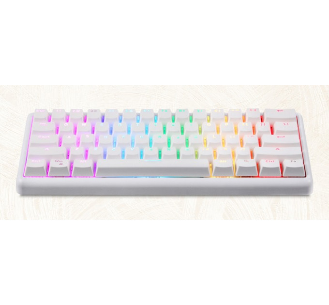 Клавиатура беспроводная Motospeed SK66 Gateron Red Hot Swap White (mtsk66wmr)