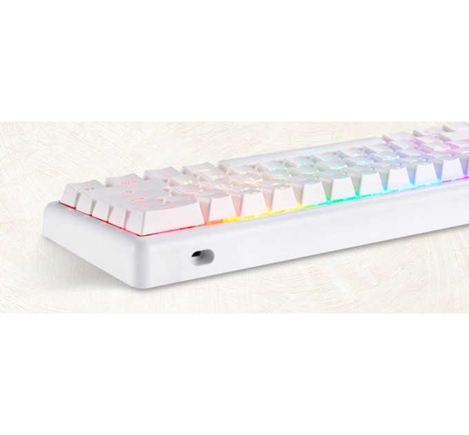 Клавиатура беспроводная Motospeed SK66 Gateron Red Hot Swap White (mtsk66wmr)