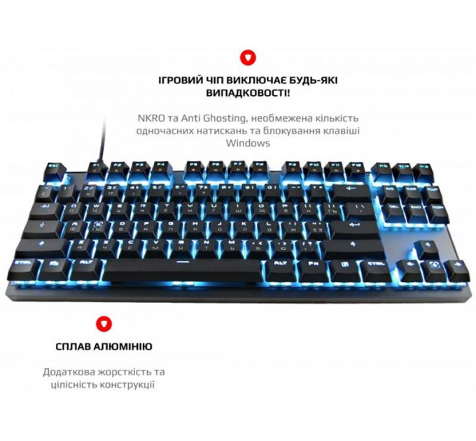 Клавиатура беспроводная Motospeed GK82 Outemu Blue Black (mtgk82bmb)