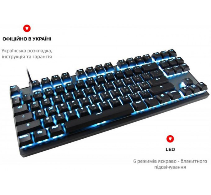 Клавиатура беспроводная Motospeed GK82 Outemu Blue Black (mtgk82bmb)