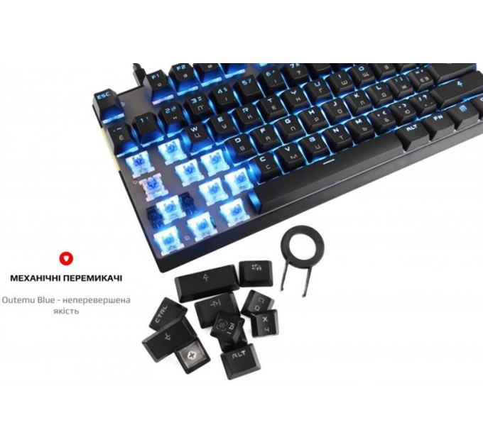 Клавиатура беспроводная Motospeed GK82 Outemu Blue Black (mtgk82bmb)