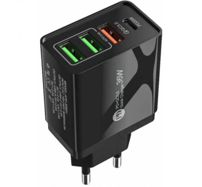 XoKo Зарядний пристрій XoKo QC-470 (APD-36W01) (QC-470-BK)