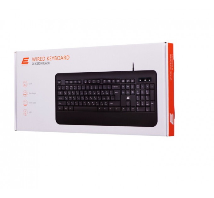 Клавиатура 2E KS109 USB Black (2E-KS109UB)