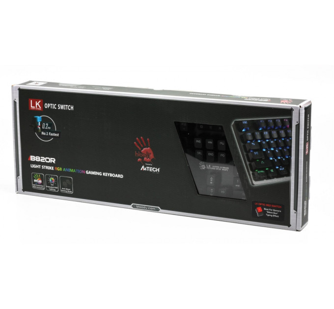 Клавиатура A4Tech Bloody B820R Red SW Black