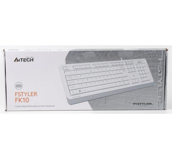 Клавиатура A4Tech FK10 Ukr White