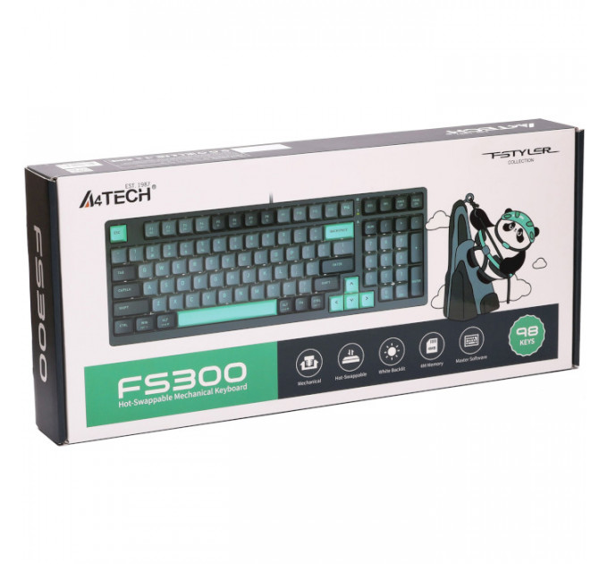 Клавиатура A4Tech Fstyler FS300 Panda Rock Climbing
