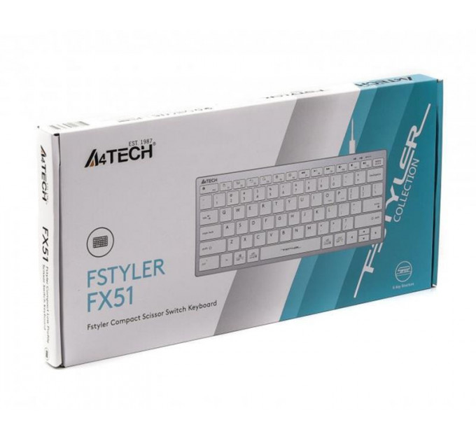 Клавиатура A4Tech Fstyler FX-51 White