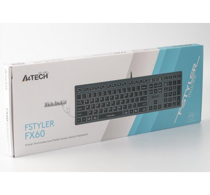 Клавиатура A4Tech Fstyler FX60 White Neon backlit
