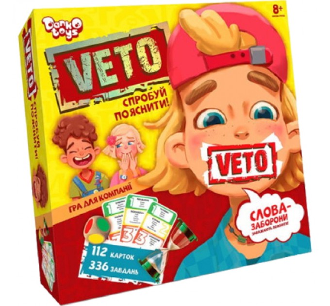 Настільна гра Danko Toys Вето (Veto), українська (VETO-01-01U)