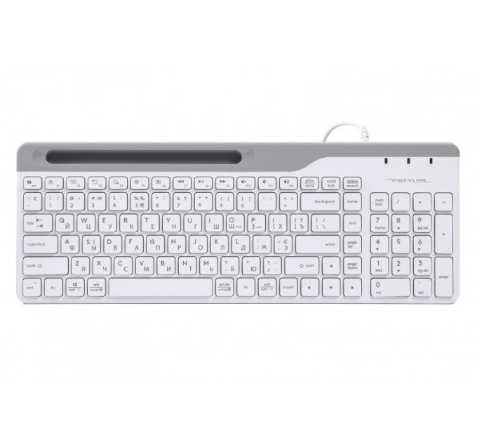 Клавиатура A4Tech Fstyler Ukr FK25 White