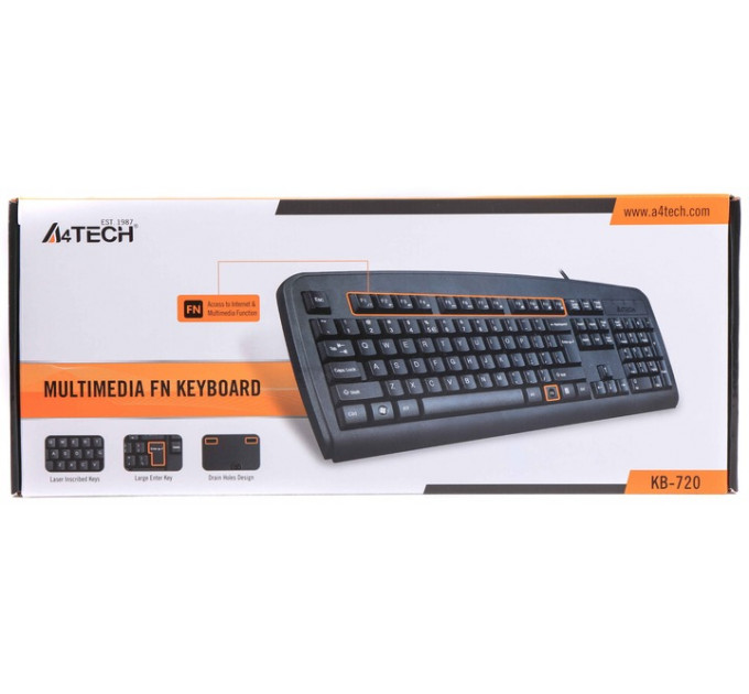 Клавиатура A4Tech KB-720 Black
