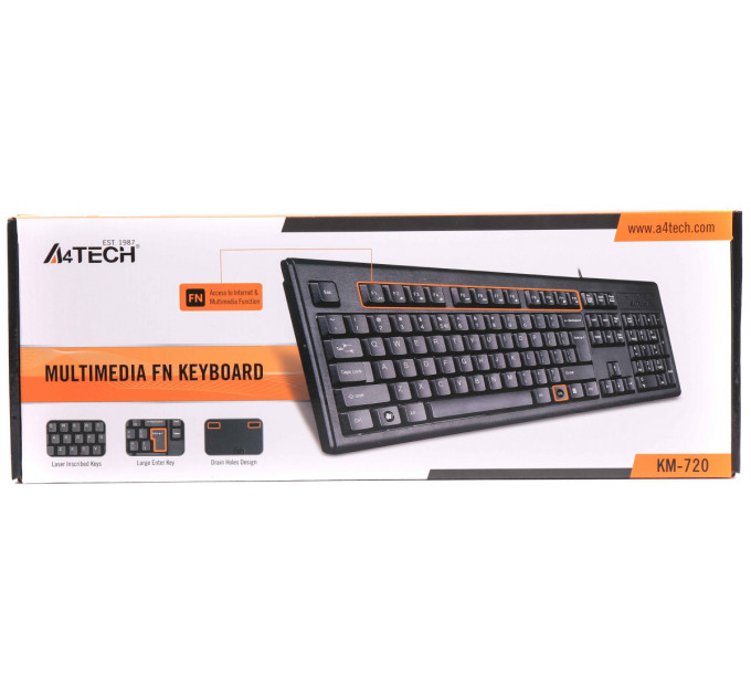 Клавиатура A4Tech KM-720 Black
