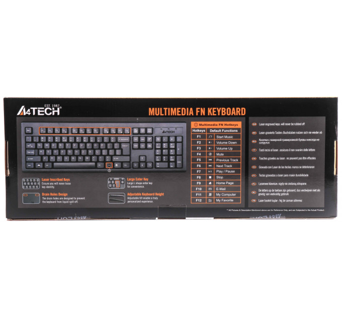Клавиатура A4Tech KM-720 Black