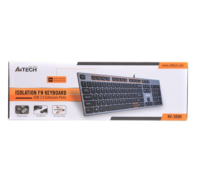 Клавиатура A4Tech KV-300H Grey/Black