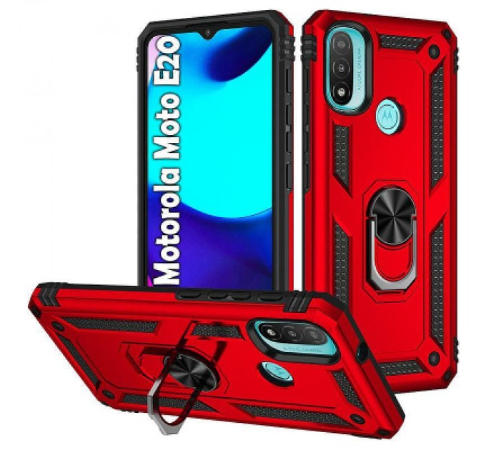 BeCover Чохол до мобільного телефона BeCover Military Motorola Moto E20 Red (708835)