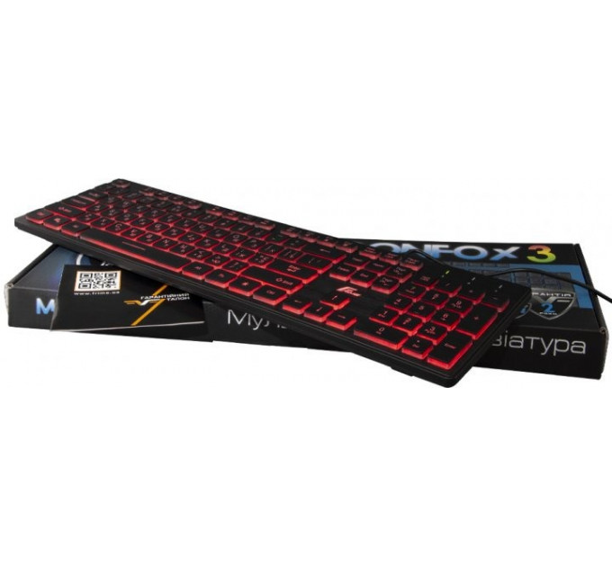 Клавіатура Frime Moonfox 3Color Ukr Black (FLK18210)