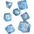 Q-Workshop Набір кубиків для настільних ігор Q-Workshop Elvish Translucent blue Dice Set (7 шт) (SELV11)
