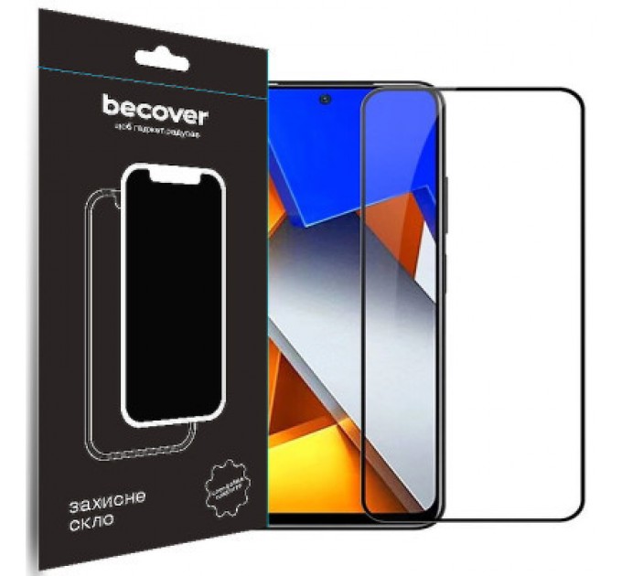 BeCover Скло захисне BeCover Poco M4 Pro 4G Black (708590)