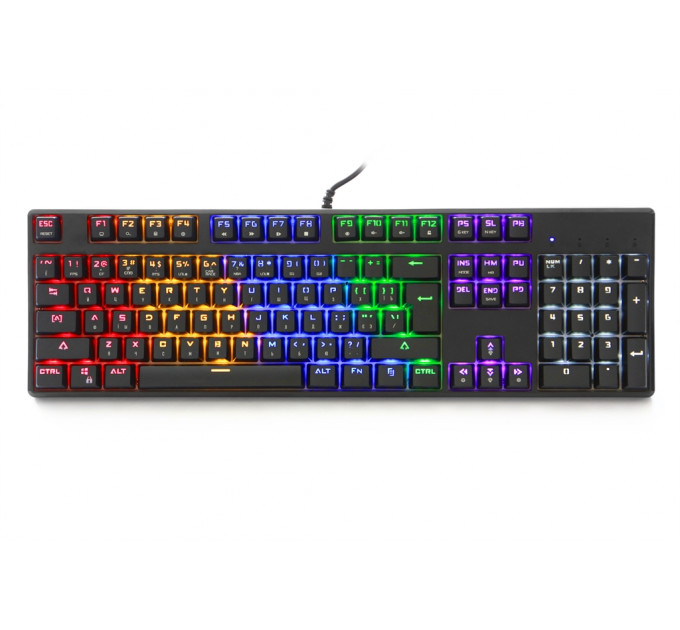 Клавиатура Motospeed CK107 Outemu Blue RGB Ukr Black (mtk96mb)