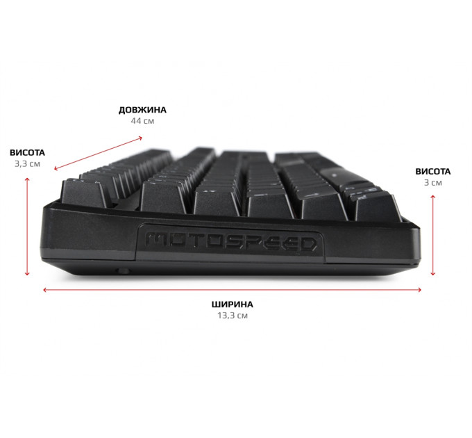 Клавиатура Motospeed CK107 Outemu Blue RGB Ukr Black (mtk96mb)