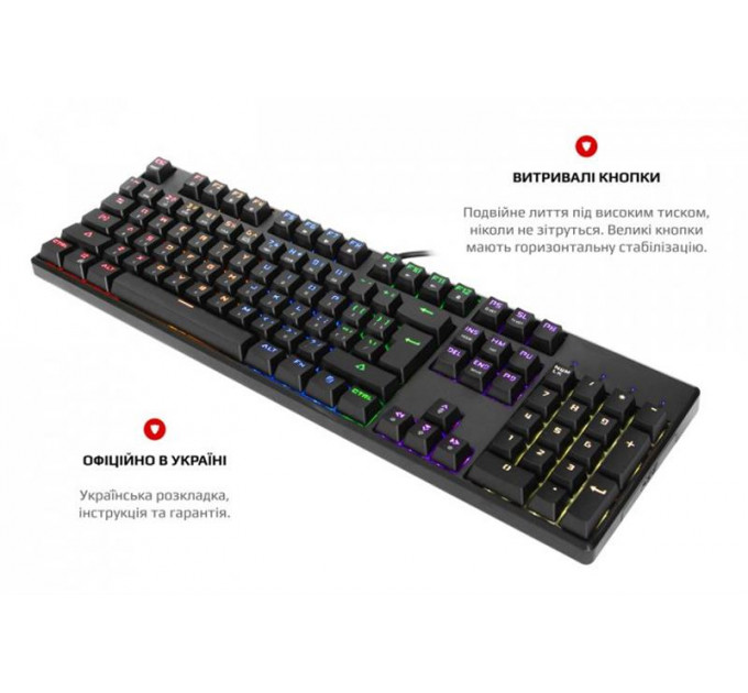 Клавиатура Motospeed CK107 Outemu Red RGB Black (mtk96mr)