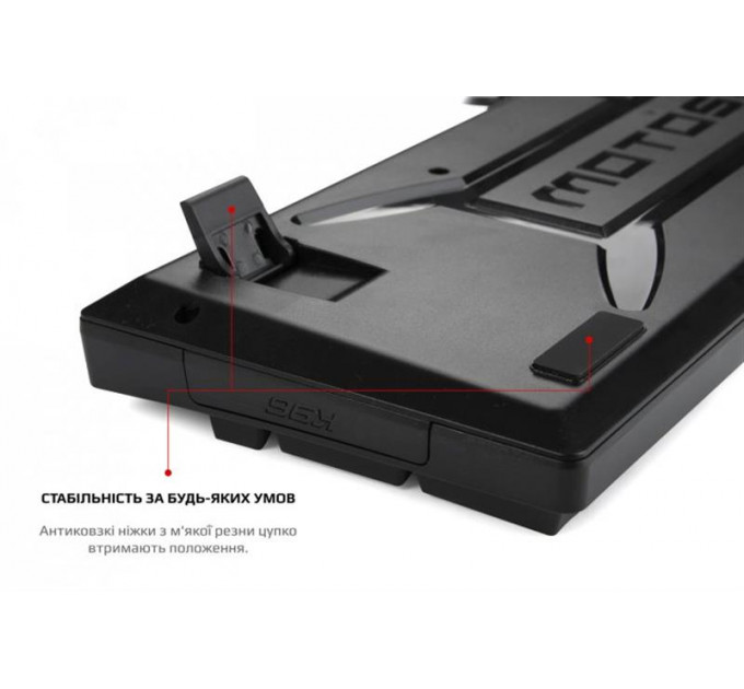 Клавиатура Motospeed CK107 Outemu Red RGB Black (mtk96mr)