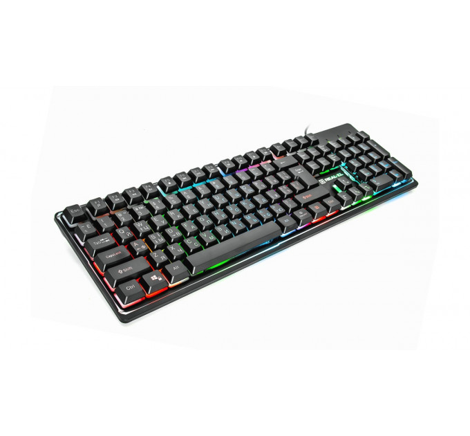 Клавіатура REAL-EL Comfort 7011 Backlit Ukr Black