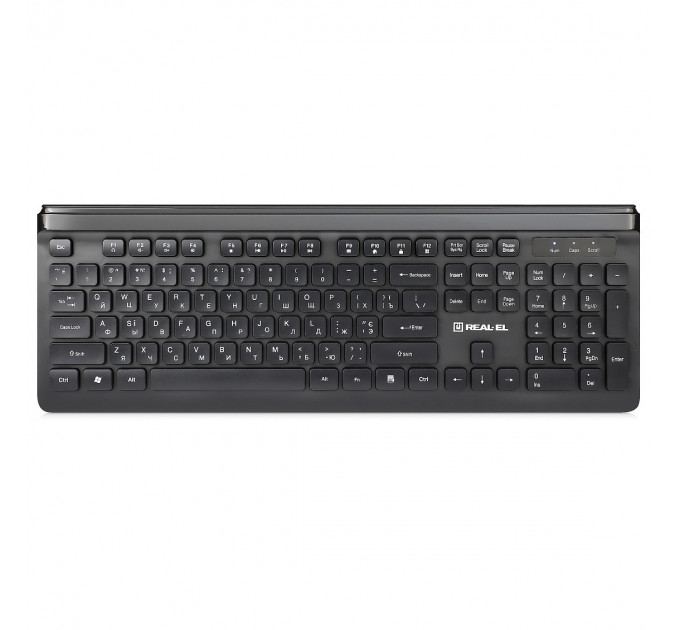 Клавіатура REAL-EL Comfort 7085 Ukr Black