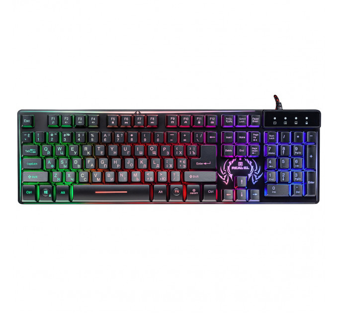 Клавиатура REAL-EL Comfort 7090 Backlit Black (EL123100031)