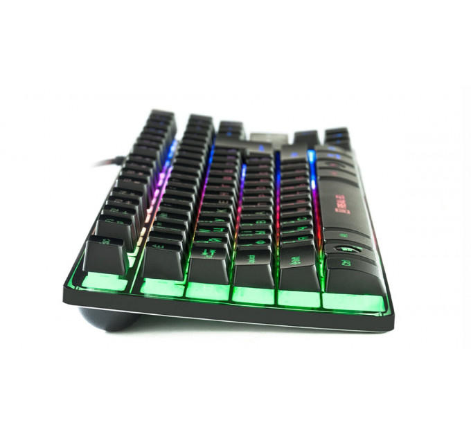 Клавіатура REAL-EL Gaming 8710 TKL Backlit Ukr Black