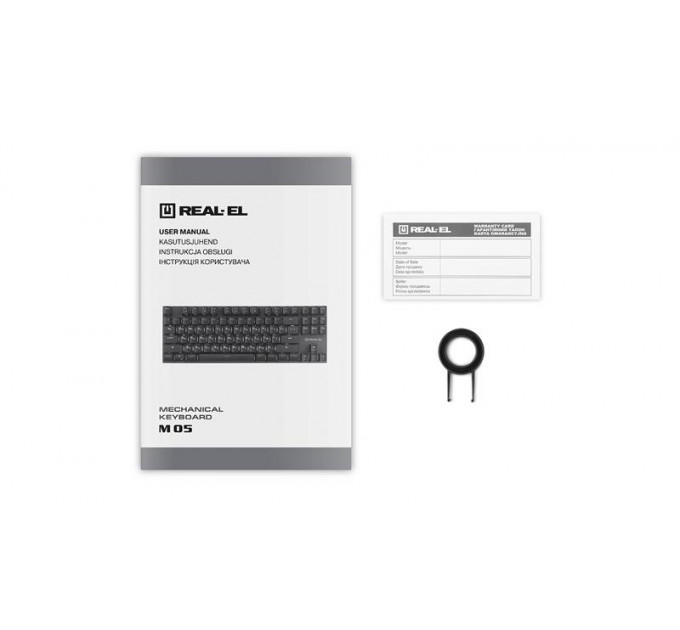 Клавиатура REAL-EL M 05 Grey USB