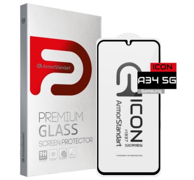 Armorstandart Скло захисне Armorstandart Icon Samsung A34 5G (A346) Black (ARM66211)