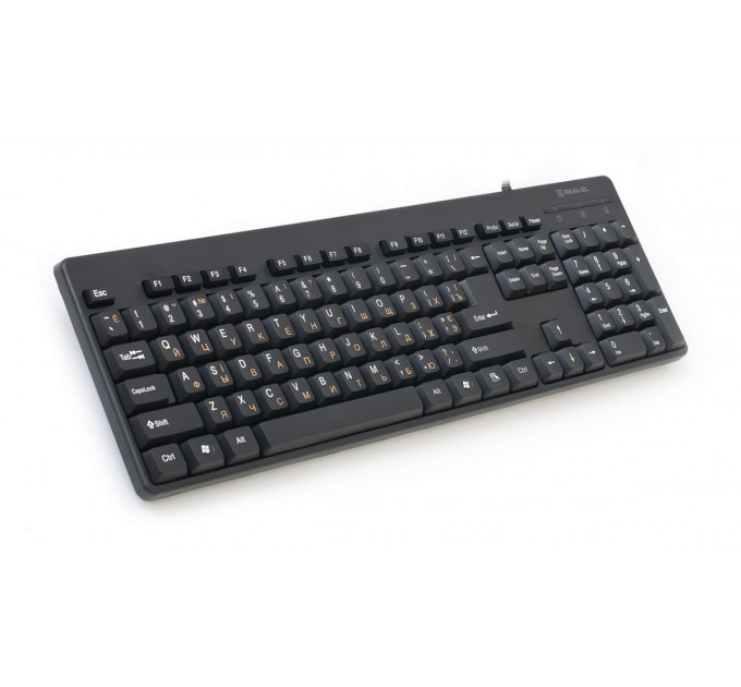 Клавиатура REAL-EL Standard 502 Ukr Black