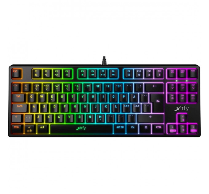 Клавиатура Xtrfy K4 TKL RGB Kailh Red UA Black (XG-K4-RGB-TKL-R-UKR) USB