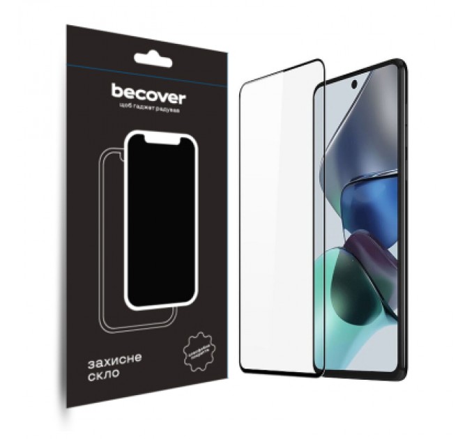 BeCover Скло захисне BeCover Motorola Moto G13/G23/G53 Black (708844)