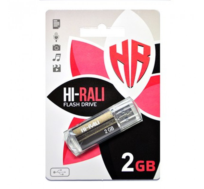Флеш-накопичувач USB 2GB Hi-Rali Corsair Series Bronze (HI-2GBCORBR)