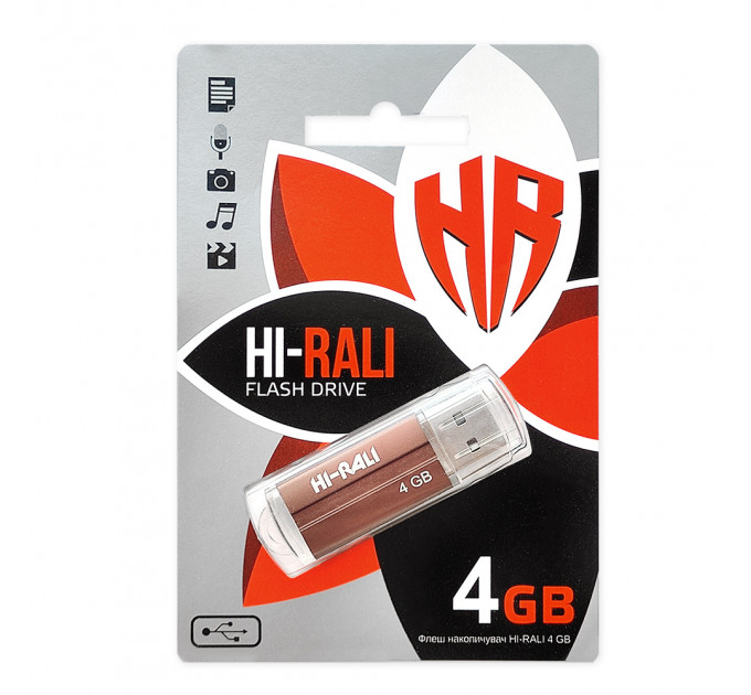 Флеш-накопитель USB 4GB Hi-Rali Corsair Series Bronze (HI-4GBCORBR)