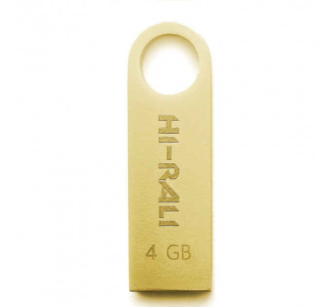 Флеш-накопичувач USB 4GB Hi-Rali Shuttle Series Gold (HI-4GBSHGD)
