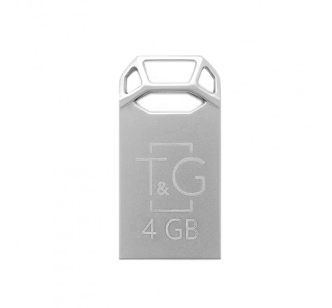 Флеш-накопичувач USB 4GB T&G 110 Metal Series Silver (TG110-4G)
