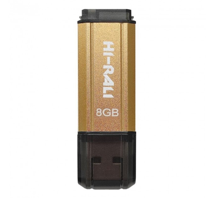Флеш-накопичувач USB 8GB Hi-Rali Stark Series Gold (HI-8GBSTGD)