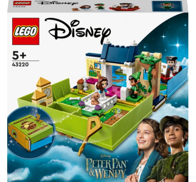 LEGO Конструктор LEGO Disney Classic Книга пригод Пітера Пена та Венді 111 деталей (43220)