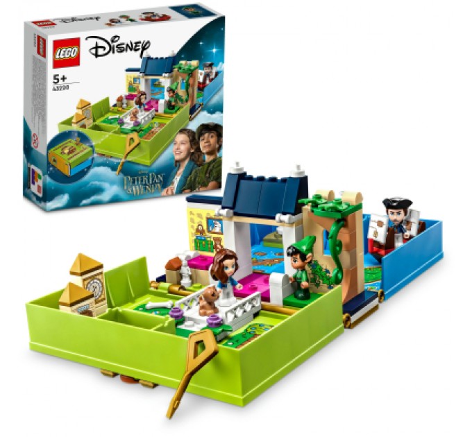 LEGO Конструктор LEGO Disney Classic Книга пригод Пітера Пена та Венді 111 деталей (43220)