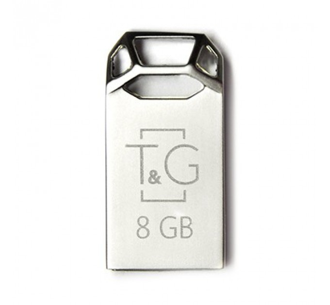 Флеш-накопичувач USB 8GB T&G 110 Metal Series Silver (TG110-8G)