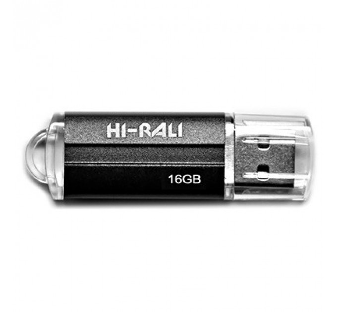 Флеш-накопичувач USB 16GB Hi-Rali Corsair Series Black (HI-16GBCORBK)