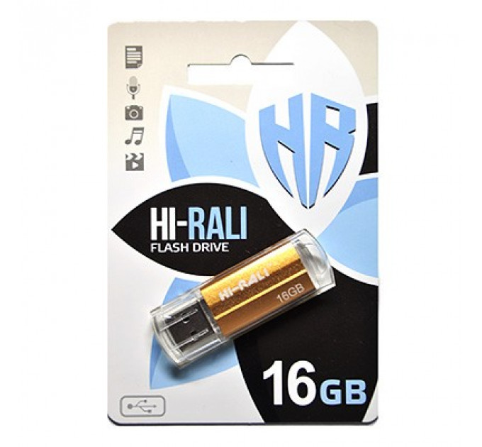 Флеш-накопичувач USB 16GB Hi-Rali Corsair Series Bronze (HI-16GBCORBR)