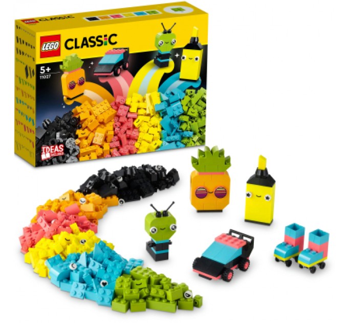 LEGO Конструктор LEGO Classic Творчі неонові веселощі 333 деталі (11027)