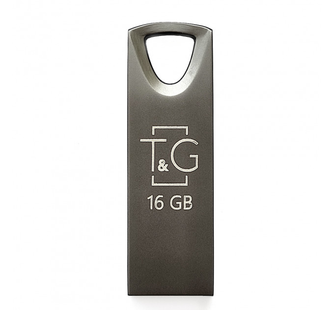 Флеш-накопичувач USB 16GB T&G 117 Metal Series Black (TG117BK-16G)